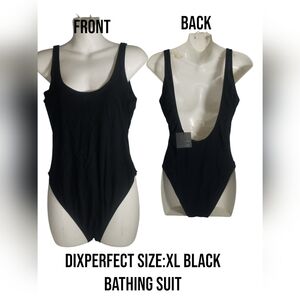 Black One-Piece Swimsuit